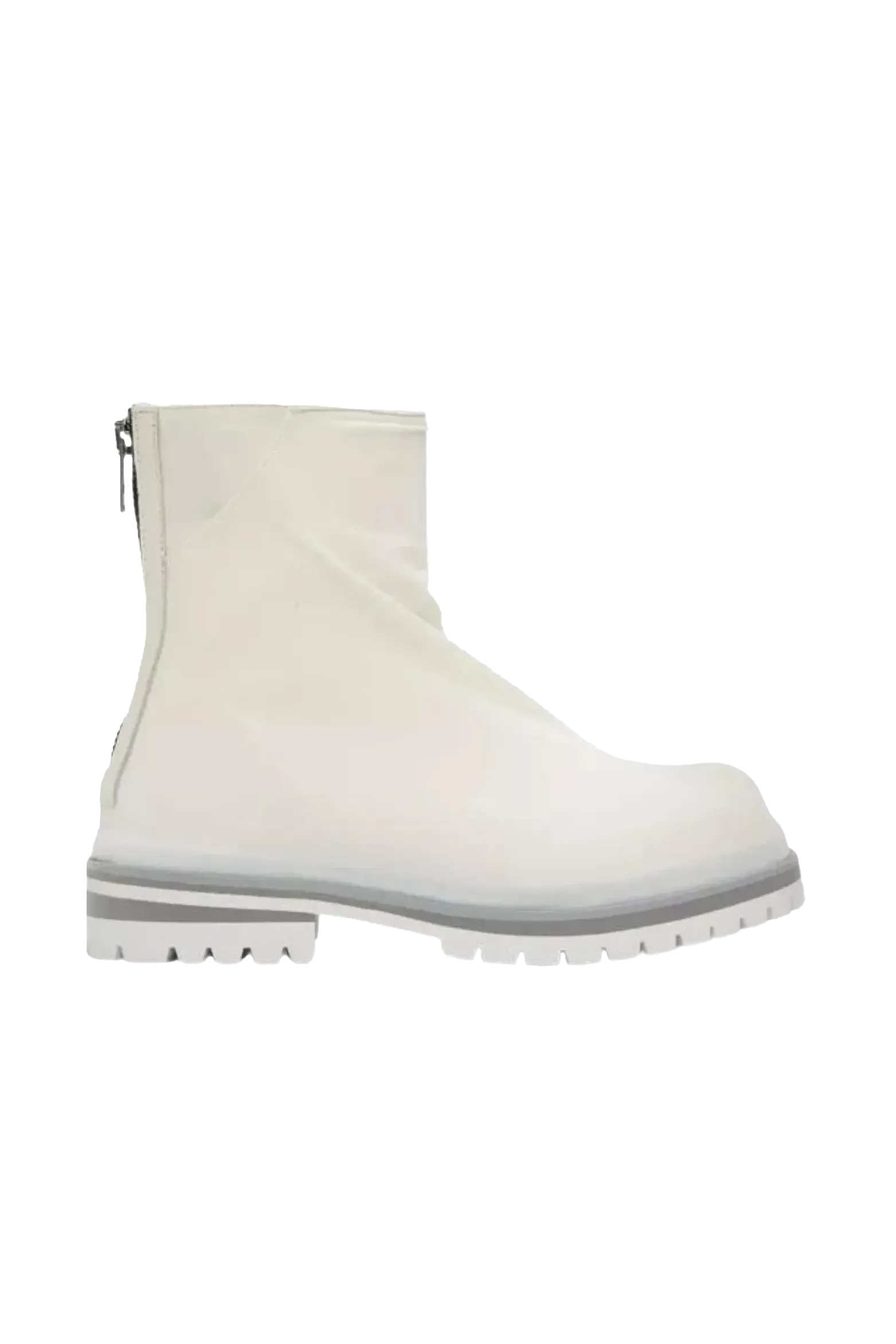424 Marathon Zipped Boots In White