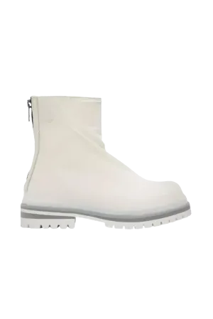 424 Marathon Zipped Boots In White