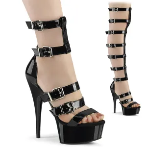 6 Inch Heel DELIGHT-600-46 Black Pat