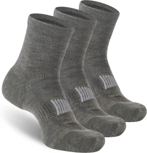 90% Merino Wool Socks for Men Women, Soft Thin Ankle Socks for Athletic Running Hiking Cycling 3 Pairs