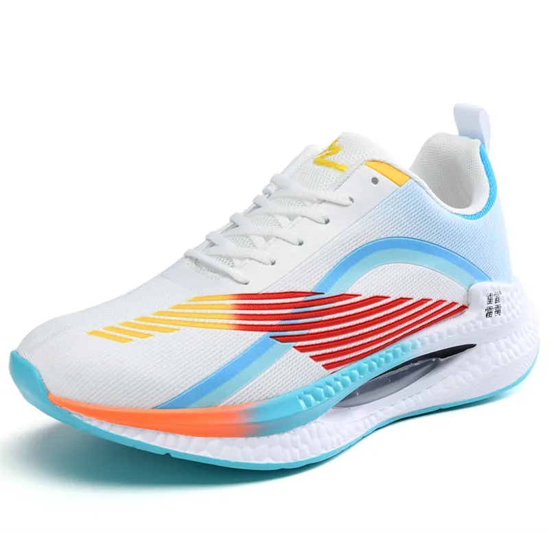 Air cushion men and women running shoes mesh breathable outdoor fashion sports
