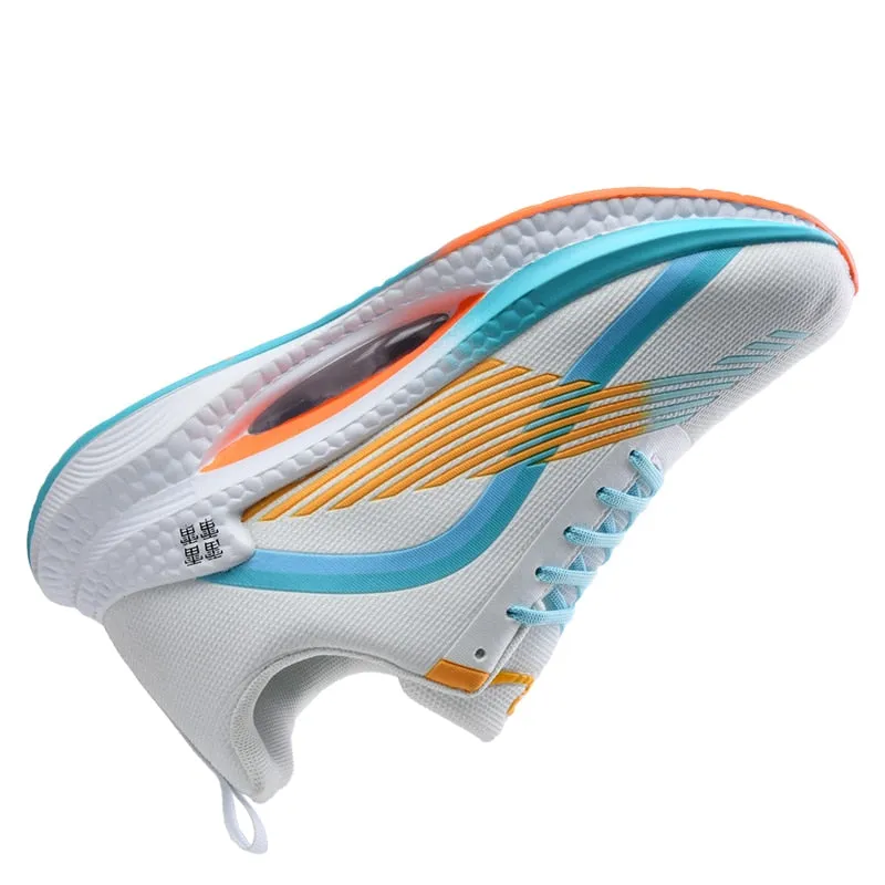 Air cushion men and women running shoes mesh breathable outdoor fashion sports