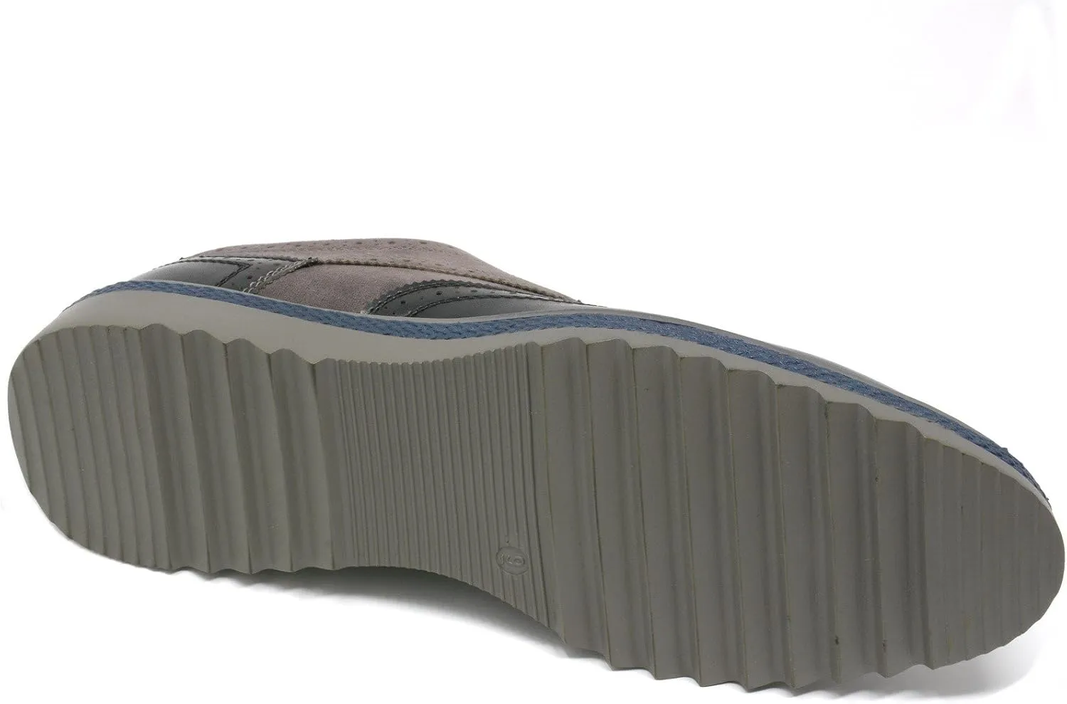 Alpine Swiss ALEC Mens Ripple Sole Wingtip Shoes Leather Lining & Insole - Runs 1 Size Big