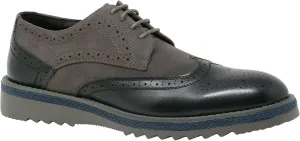 Alpine Swiss ALEC Mens Ripple Sole Wingtip Shoes Leather Lining & Insole - Runs 1 Size Big
