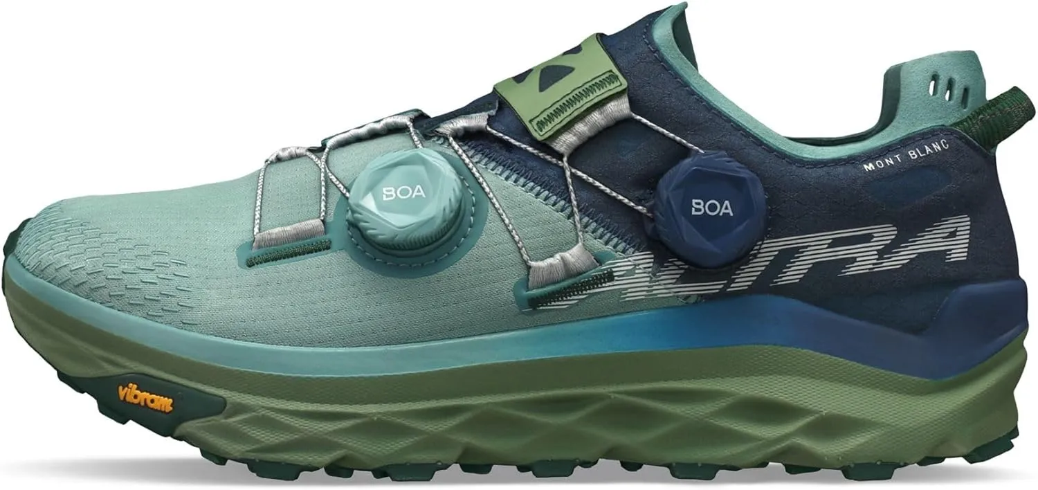 ALTRA Women's Mont Blanc BOA Trail Running Shoe Blue/Green