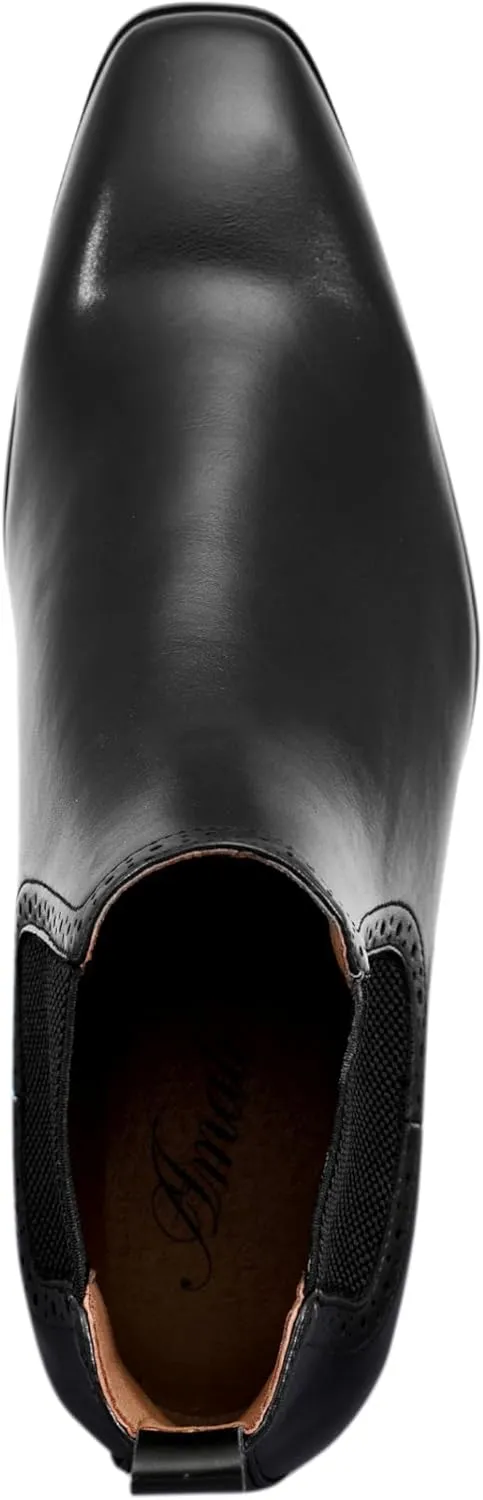 Amali Rancho - Men's Western Boots, Designer Cowboy Boots for Men, Manmade Leather - Wingtip High Rise Boots
