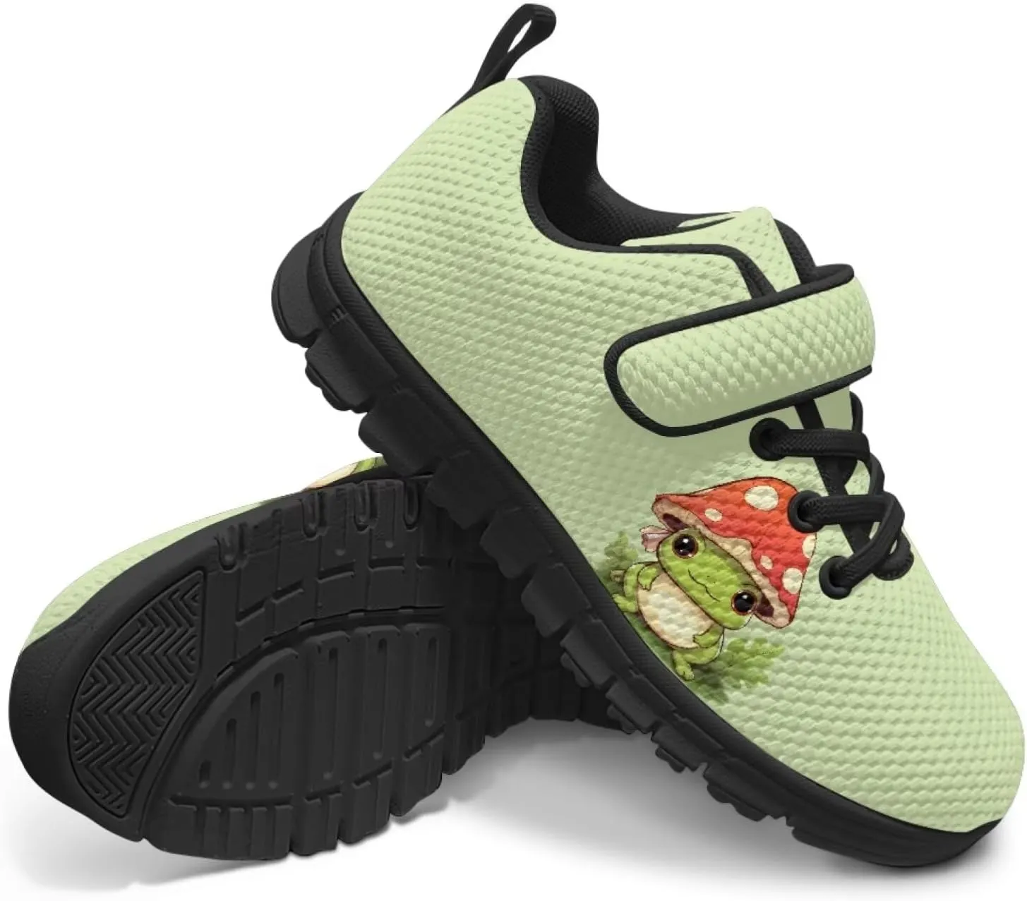 Animal Print Shoes for Kids Girls One Strap Tennis Sneakers Mesh Running Shoes Lightweight Athletic Shoes