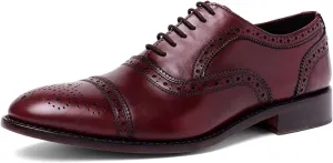 Anthony Veer Ford Quarter Brogue Shoes for Men | Lace-up | Goodyear Welt Construction | Recraftable Leather Outsole