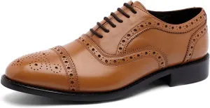 Anthony Veer Ford Quarter Brogue Shoes for Men | Lace-up | Goodyear Welt Construction | Recraftable Leather Outsole