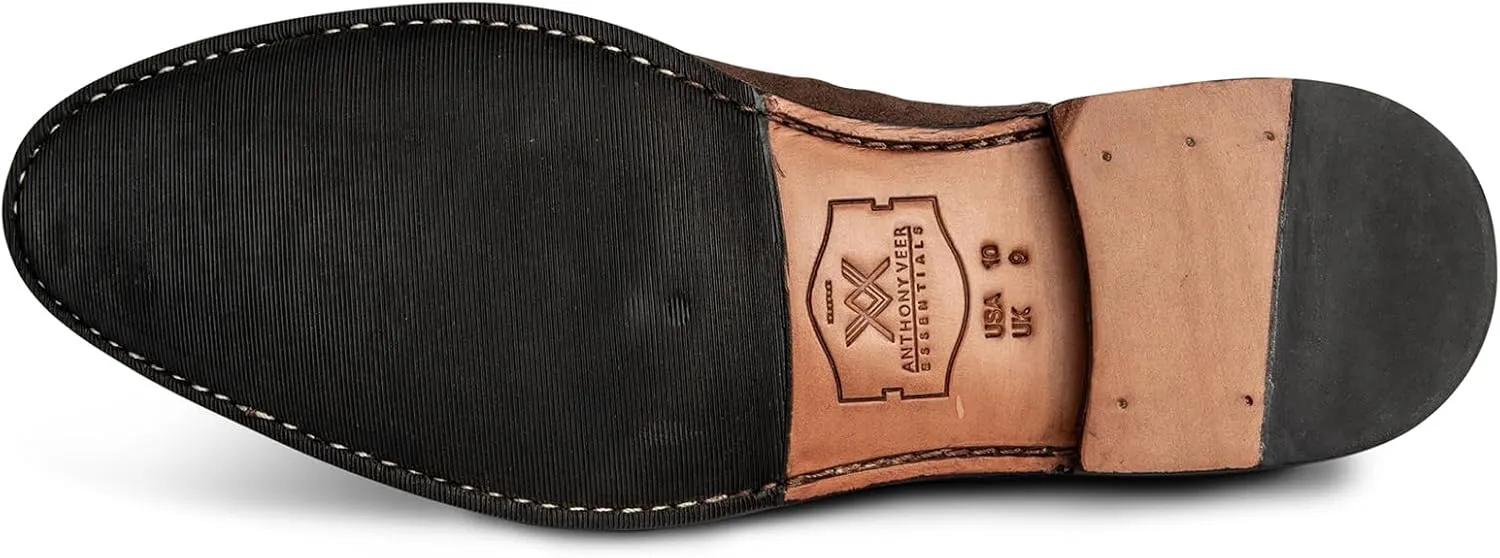 Anthony Veer Ford Quarter Brogue Shoes for Men | Lace-up | Goodyear Welt Construction | Recraftable Leather Outsole