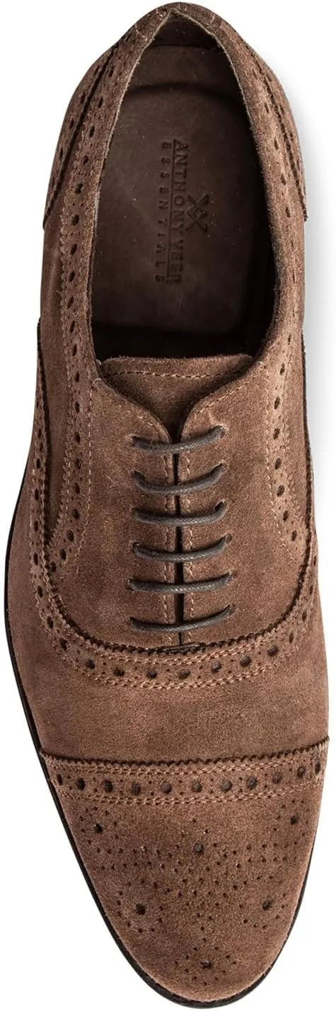 Anthony Veer Ford Quarter Brogue Shoes for Men | Lace-up | Goodyear Welt Construction | Recraftable Leather Outsole