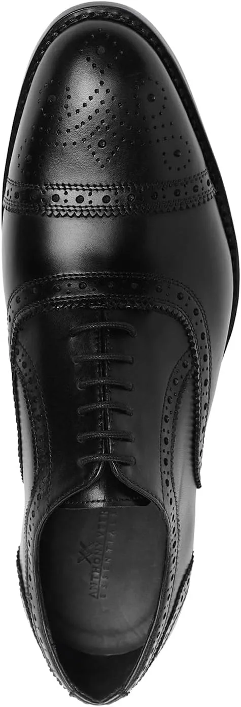 Anthony Veer Ford Quarter Brogue Shoes for Men | Lace-up | Goodyear Welt Construction | Recraftable Leather Outsole
