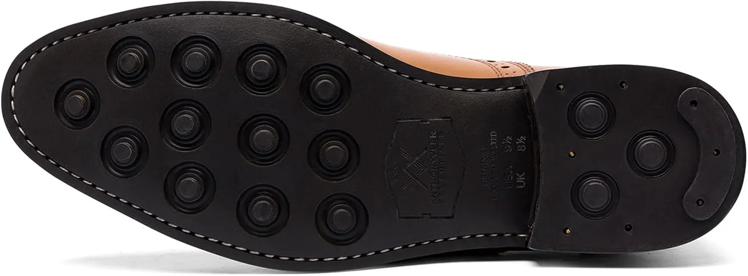 Anthony Veer Ford Quarter Brogue Shoes for Men | Lace-up | Goodyear Welt Construction | Recraftable Leather Outsole