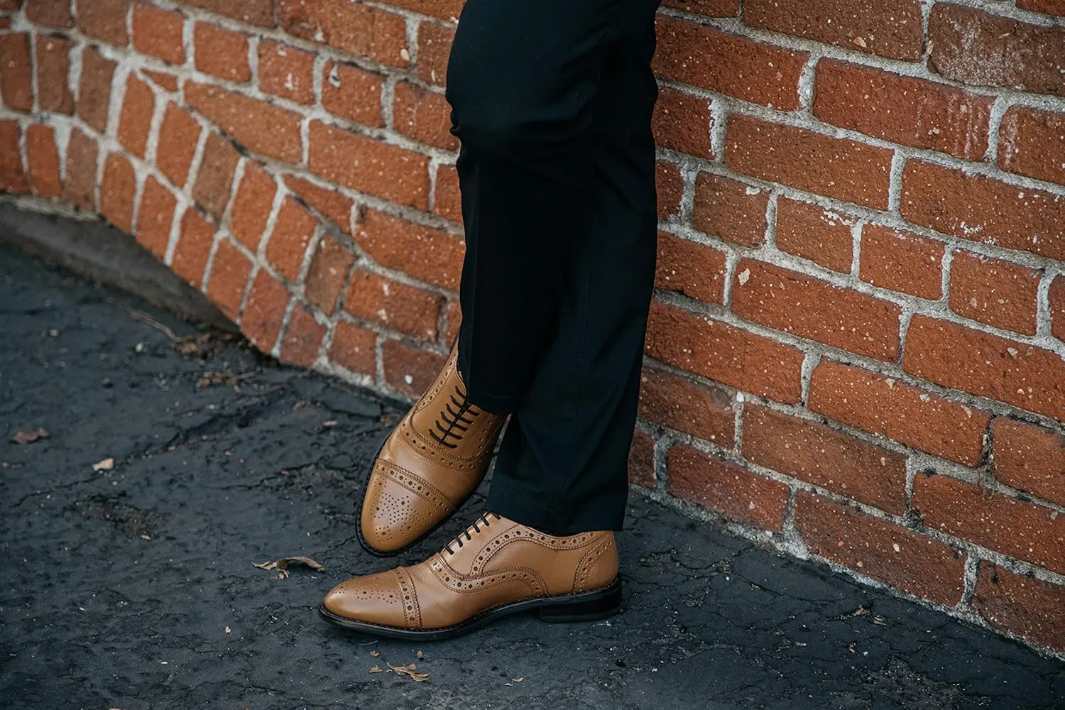 Anthony Veer Ford Quarter Brogue Shoes for Men | Lace-up | Goodyear Welt Construction | Recraftable Leather Outsole