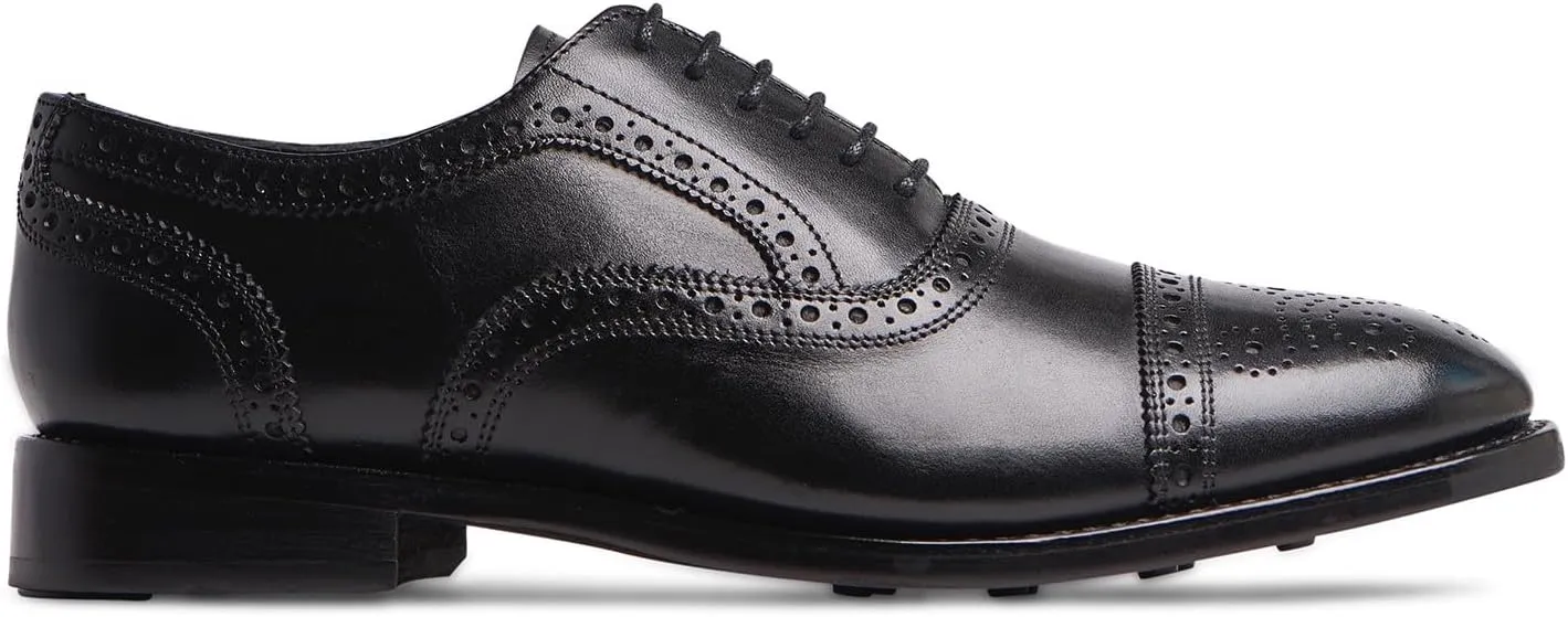 Anthony Veer Ford Quarter Brogue Shoes for Men | Lace-up | Goodyear Welt Construction | Recraftable Leather Outsole
