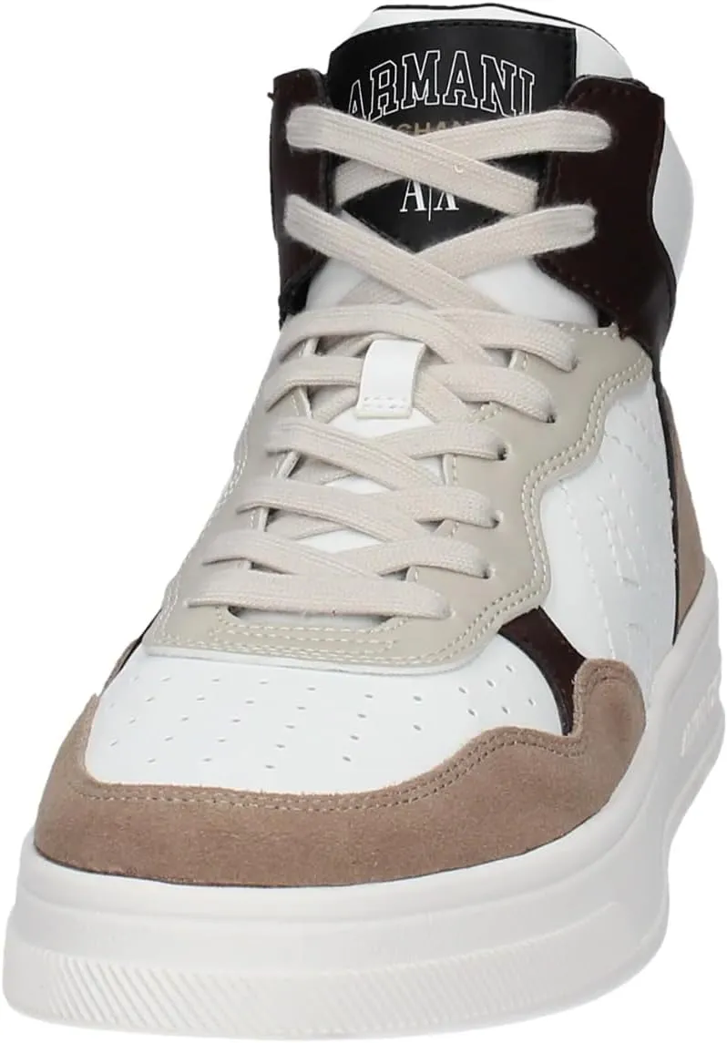 Armani Exchange Men's Campus Hi Top Logo Sneaker