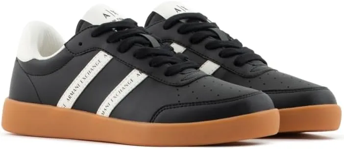 Armani Exchange Women's Berlin, Double Band Logo Sneaker