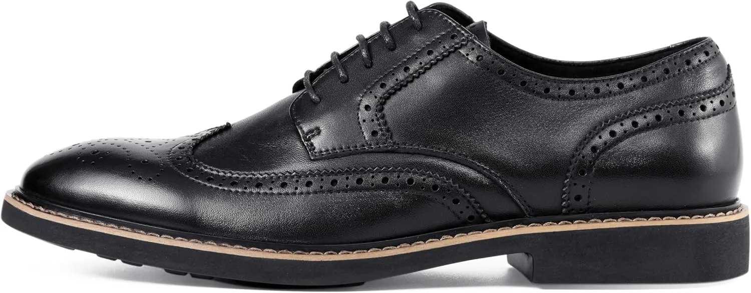 Asher Green AG100 - Men's Dress Shoes - Genuine Calf Leather Wingtip Oxfords - Two Tone and Multi Tone Mens Dress Shoes