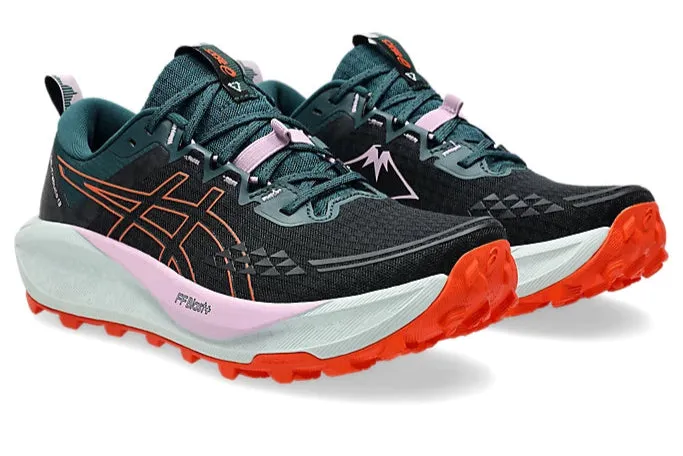 Asics Gel Trabuco 13 (B Width) - Black/Nova Orange (Womens)
