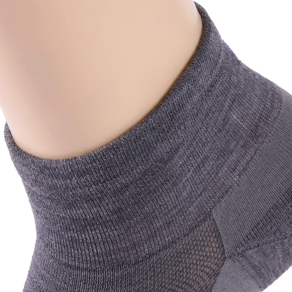 Athletic Running Socks, ZEALWOOD Unisex Merino Wool Anti-blister Cushion Hiking Socks,1/3 Pairs