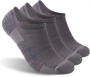 Athletic Running Socks, ZEALWOOD Unisex Merino Wool Anti-blister Cushion Hiking Socks,1/3 Pairs