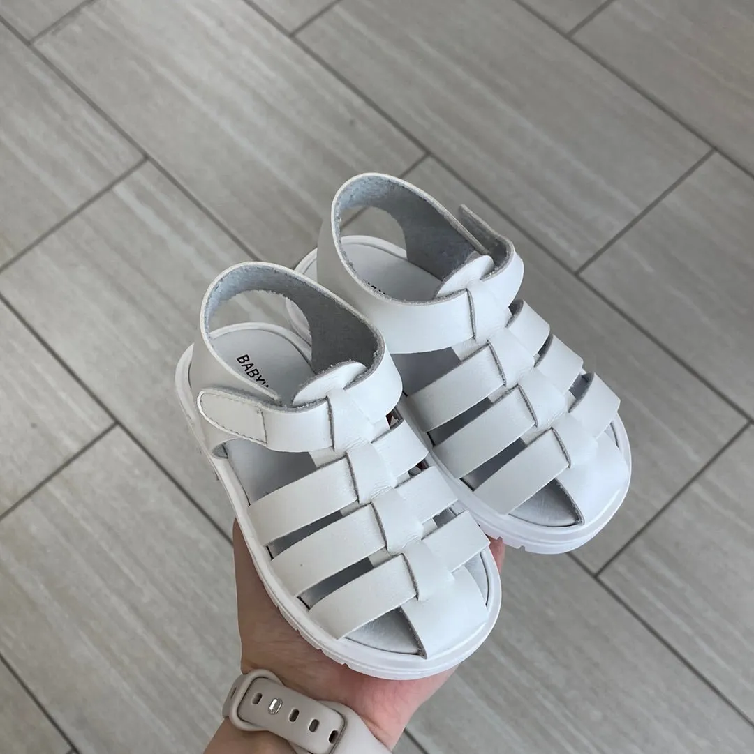 Babywalker White Gladiator Baby Sandal