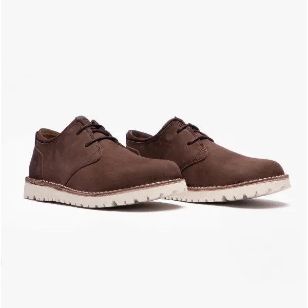 Barbour ACER Mens Leather Derby Shoes Choco