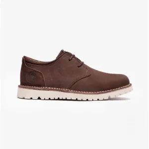 Barbour ACER Mens Leather Derby Shoes Choco