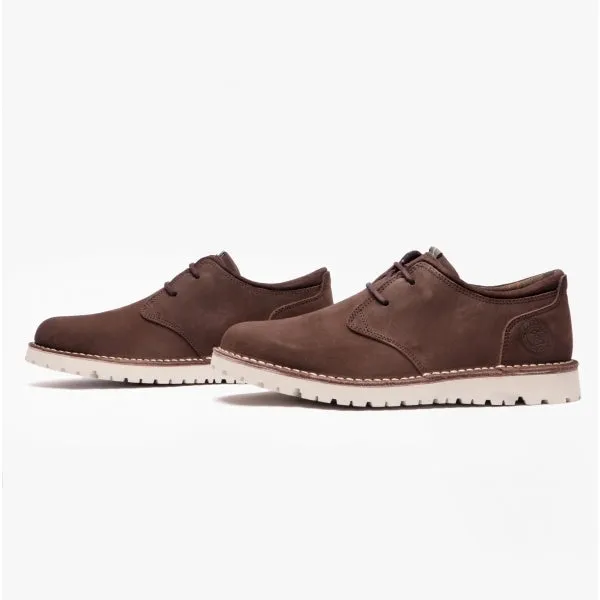 Barbour ACER Mens Leather Derby Shoes Choco