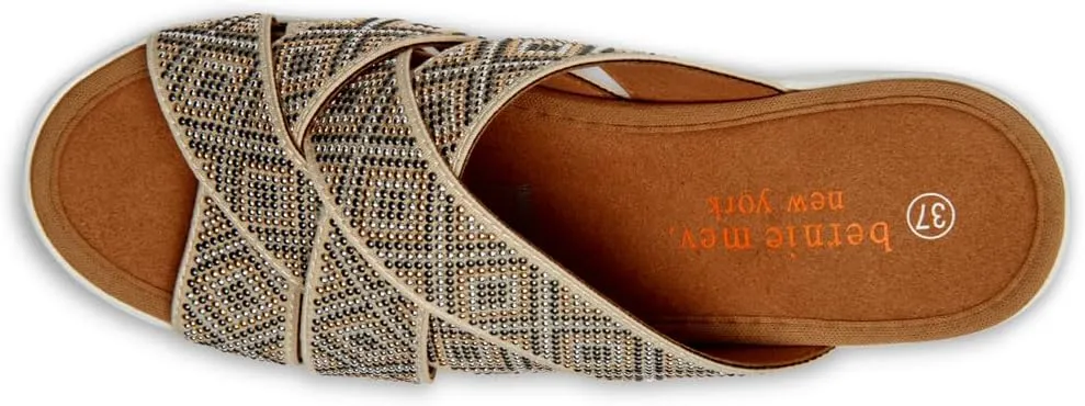 Bernie Mev Women's Venti Martini Wedge Heel Slide Sandal