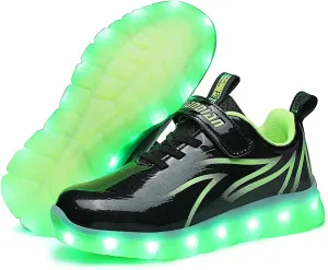 BFOEL Spider Light up Shoes for Boys Girls Walking Sneaker with USB Charging Birthday Thanksgiving Christmas Day Best Gift