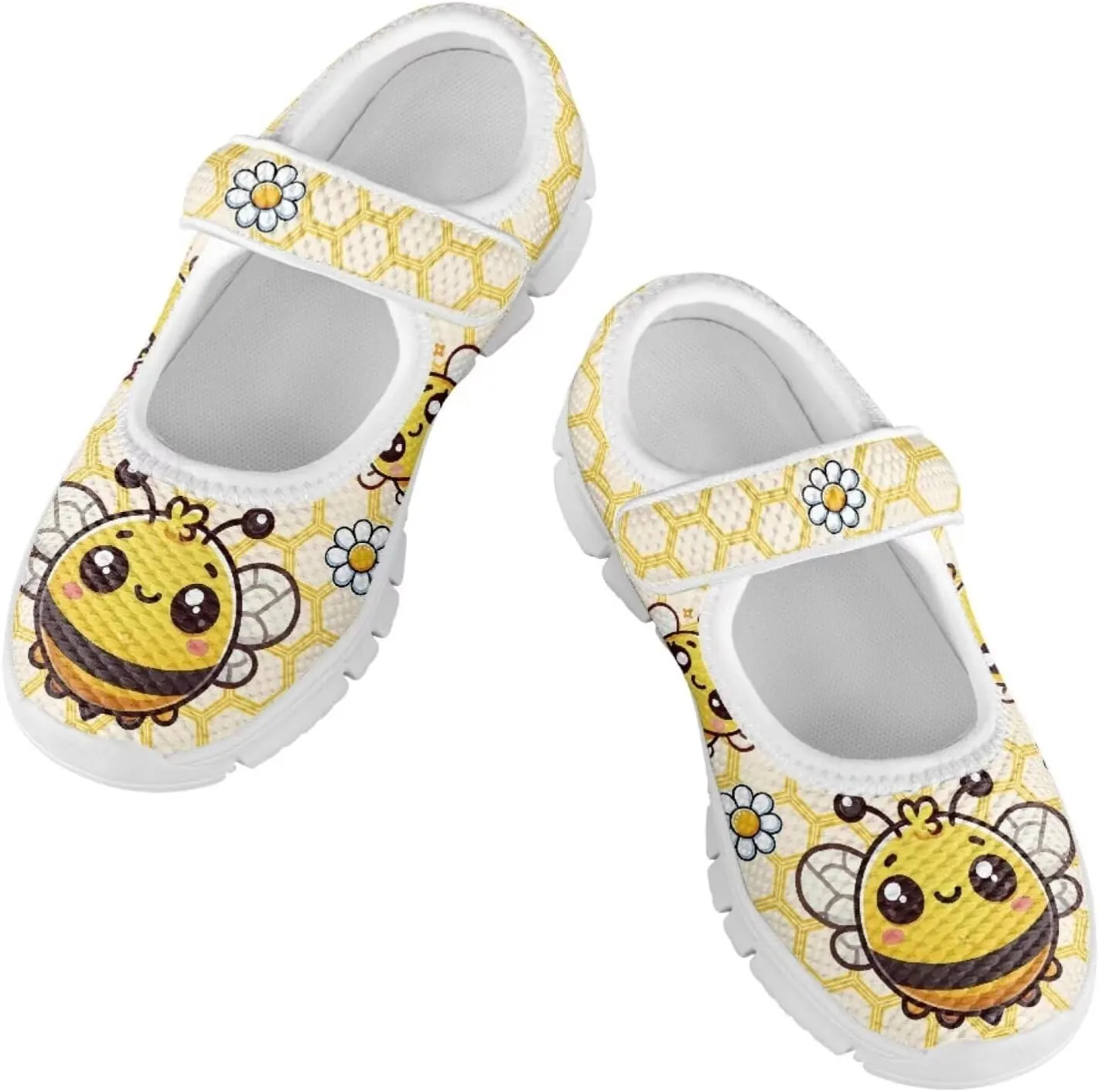 Binienty Girls Dress Shoes Mary Jane Flats Size 11-2.5 School Uniform Sneakers Anti Slip