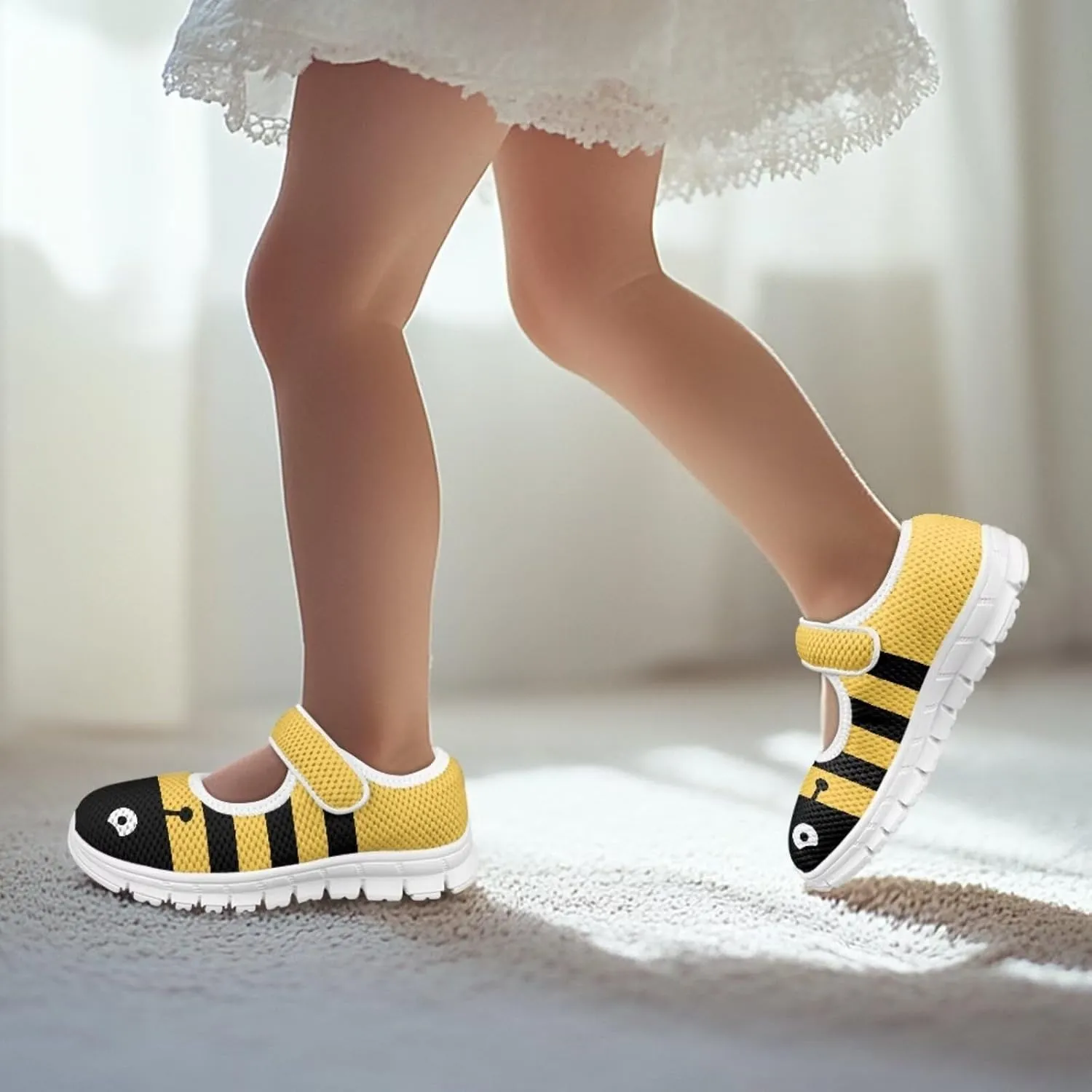 Binienty Girls Dress Shoes Mary Jane Flats Size 11-2.5 School Uniform Sneakers Anti Slip