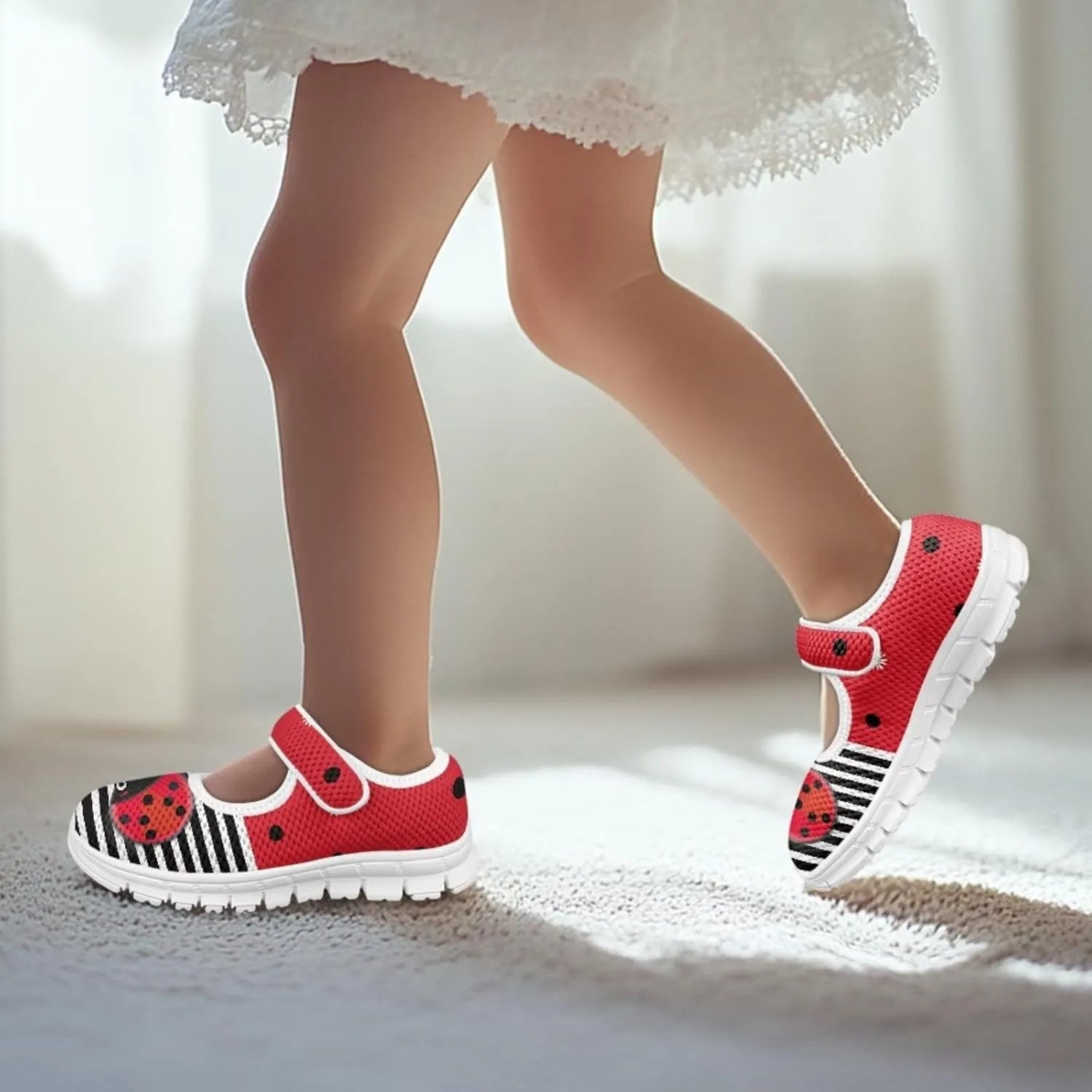 Binienty Girls Dress Shoes Mary Jane Flats Size 11-2.5 School Uniform Sneakers Anti Slip