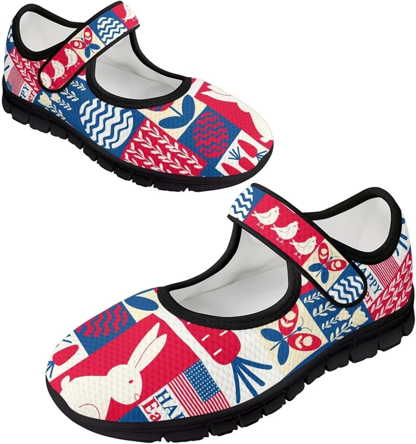Binienty Mary Jane Shoes Women Wide Width Dress Flats Round Toe Non Slip Low Cut Casual Travel Shoes