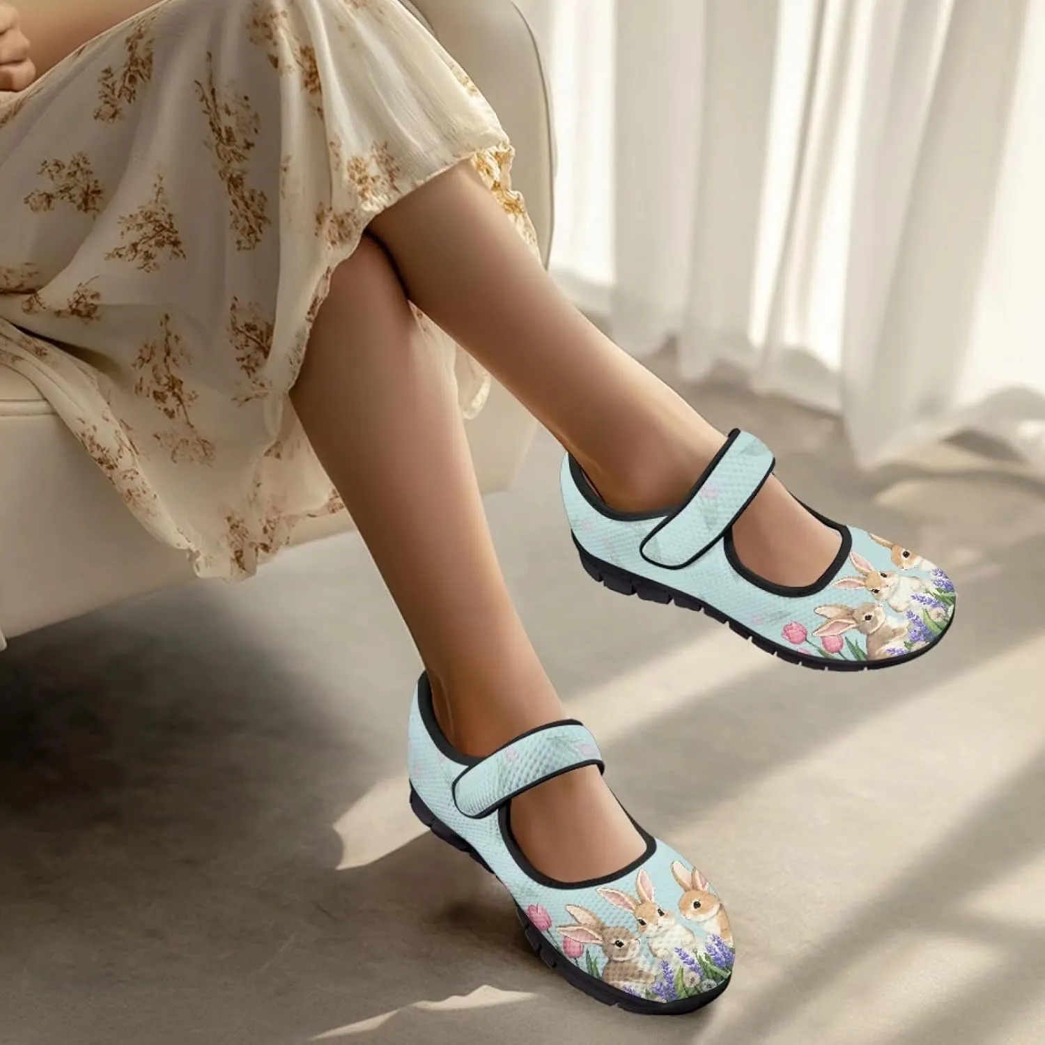 Binienty Mary Jane Shoes Women Wide Width Dress Flats Round Toe Non Slip Low Cut Casual Travel Shoes
