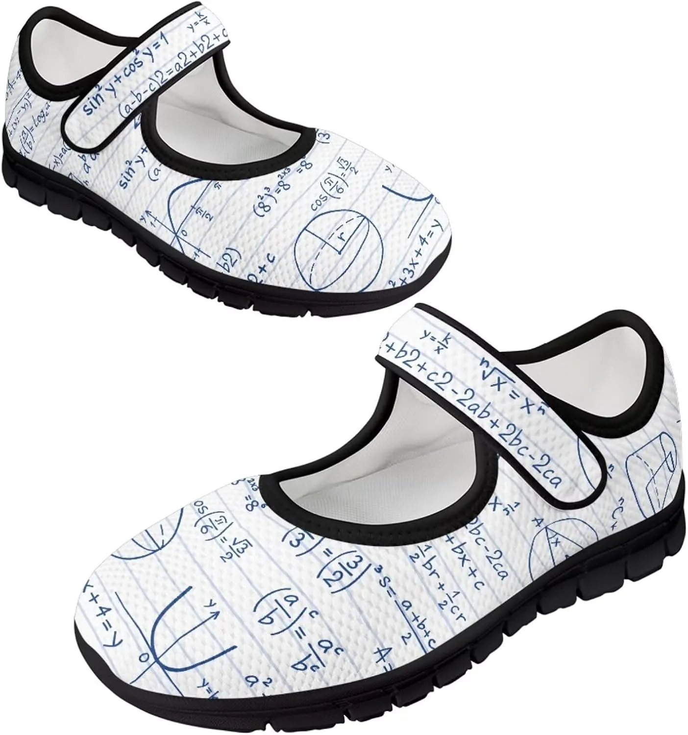 Binienty Womens Mary Jane Shoes Slip On Loafers with Adjust Hook and Loop Breathable Mesh Walking Sneakers