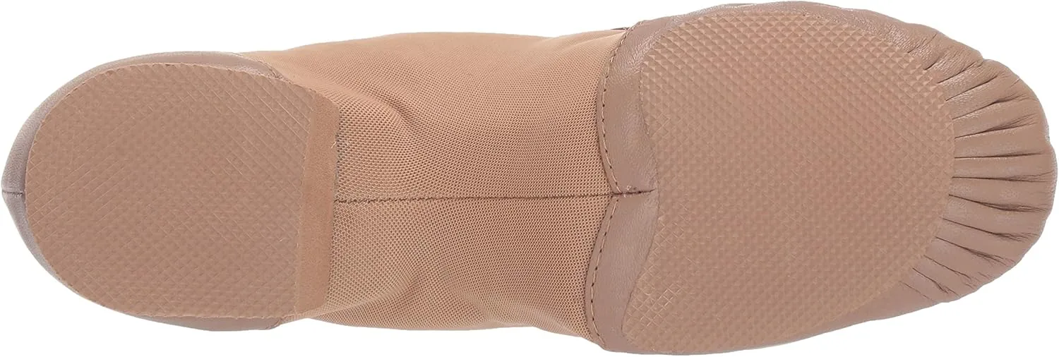 Bloch Women's Neo-Flex Slip-On Leather Jazz Shoes Neoprene Slip-On Split Sole with EVA Forefoot and Heel Pads, High Durability, Superior Fit, Flexibility, Step Dancing