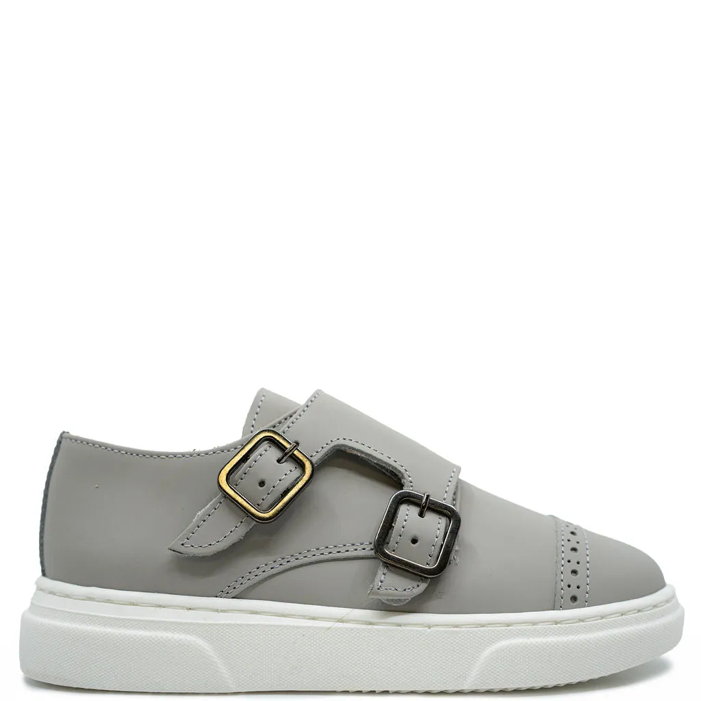 Blublonc Grey Rubber Captoe Dress Sneaker