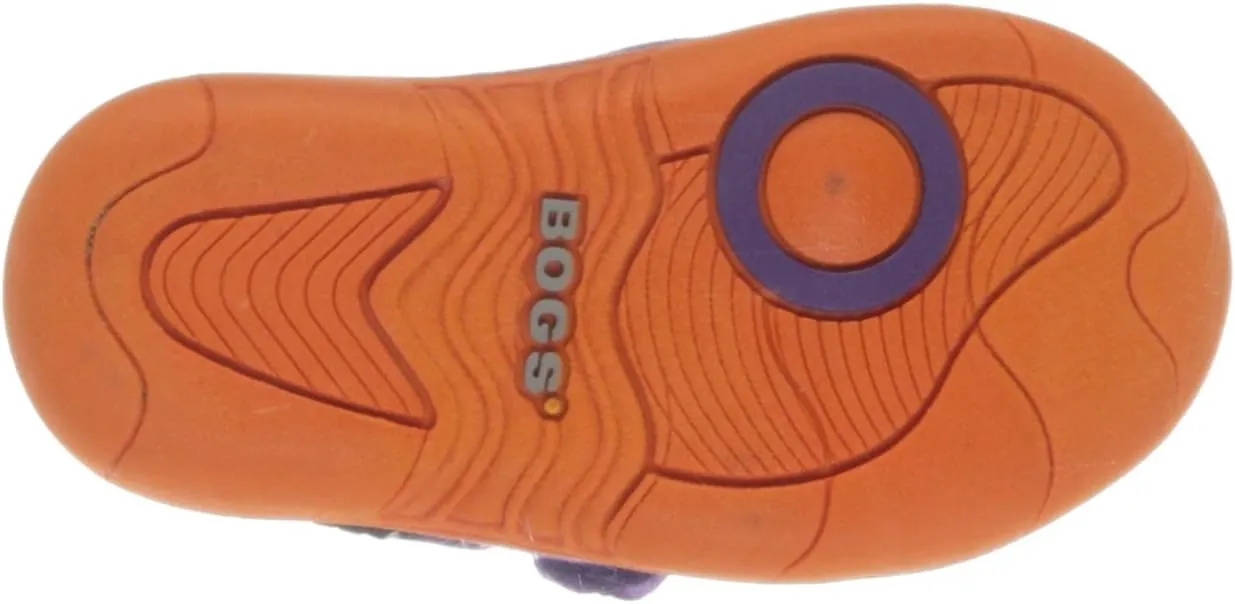 Bogs Baby Canvas Mid Stripe Sneaker (Toddler),Violet Multi, 9 M US Toddler