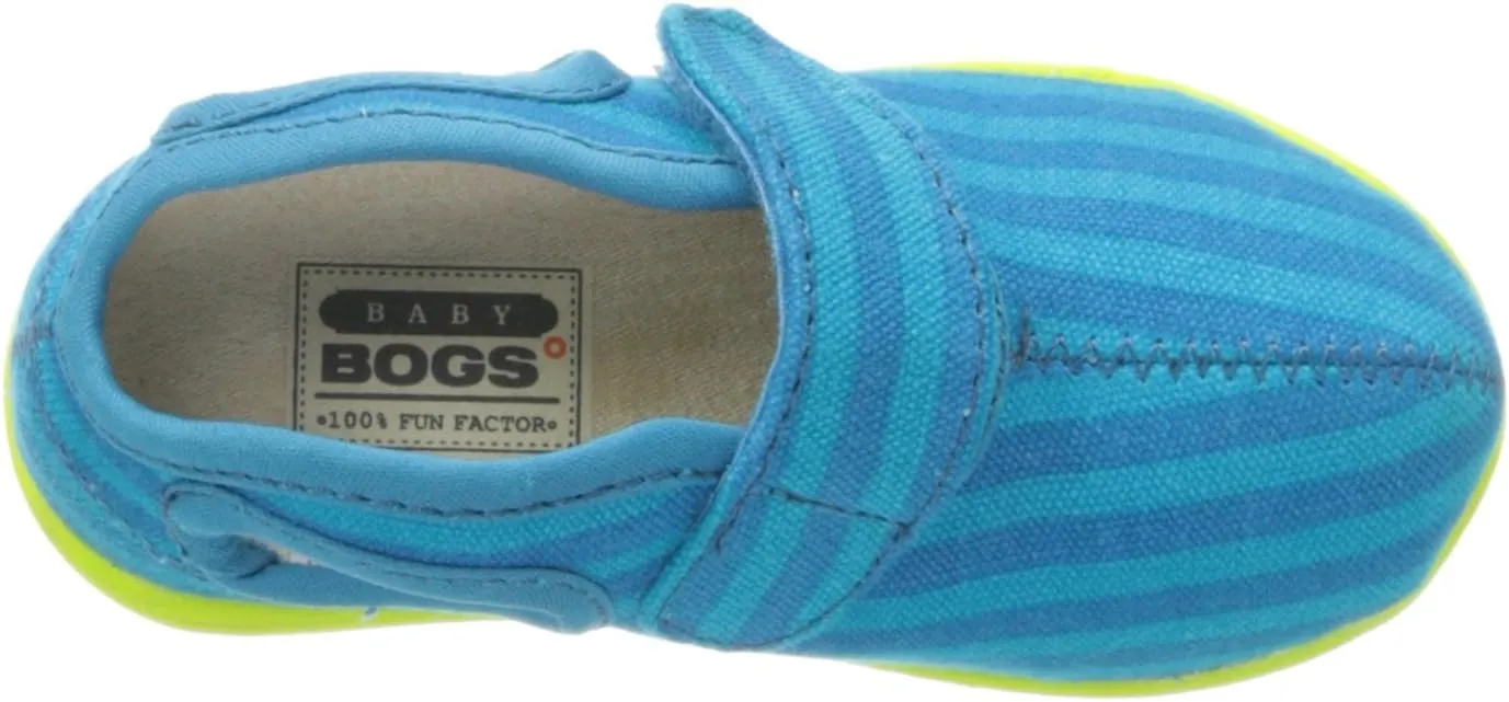 Bogs Baby Canvas Mid Stripe Sneaker (Toddler),Violet Multi, 9 M US Toddler