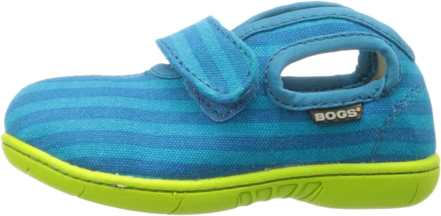 Bogs Baby Canvas Mid Stripe Sneaker (Toddler),Violet Multi, 9 M US Toddler