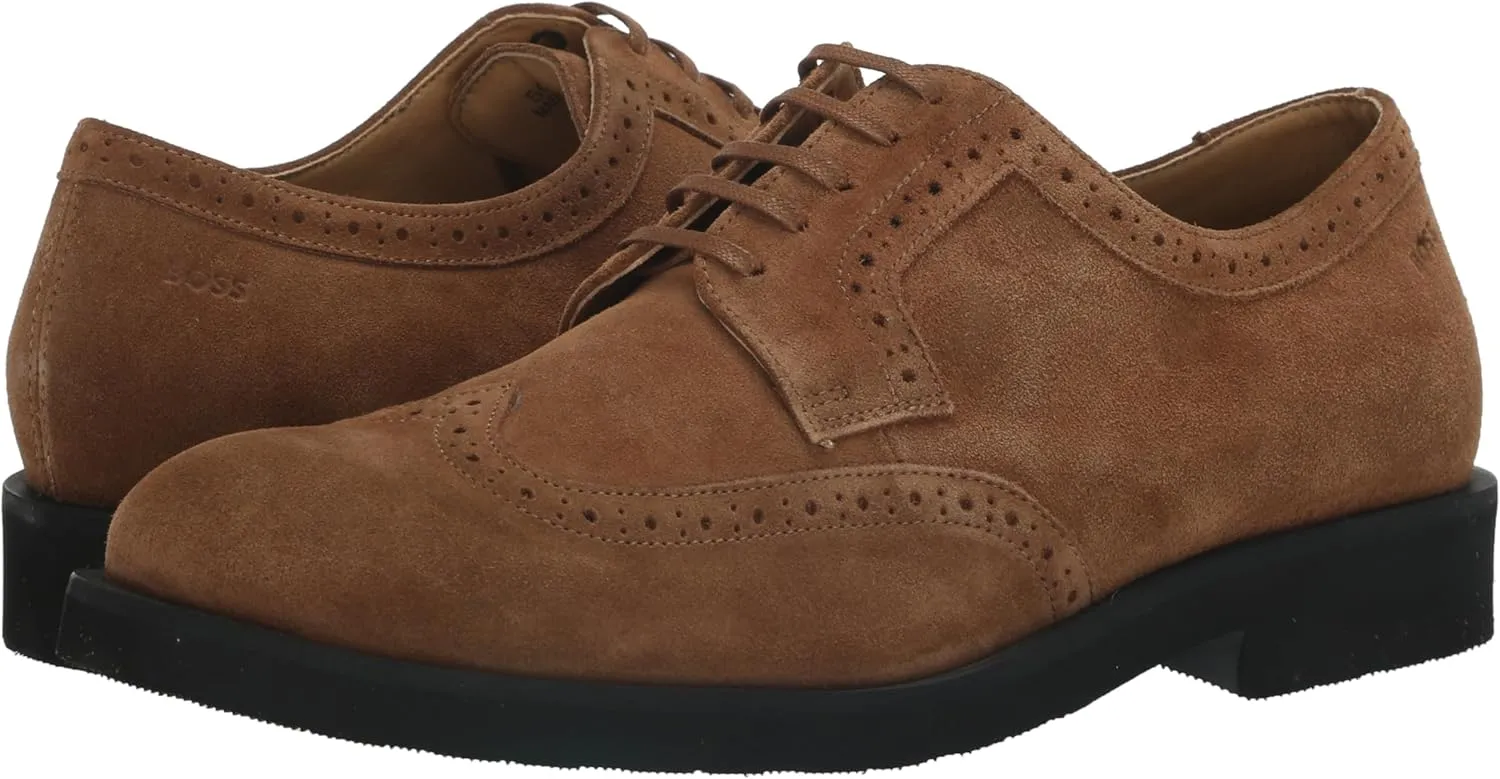 BOSS Men's Baird Suede Leather Derby Shoe Oxford