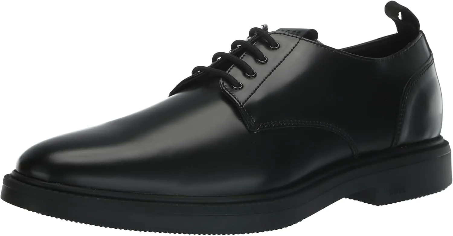 BOSS Men's Larry Brush Off Leather Derby Shoe Oxford