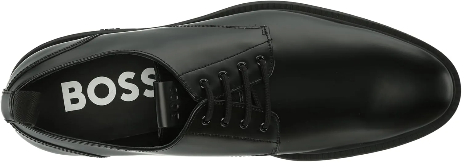 BOSS Men's Larry Brush Off Leather Derby Shoe Oxford