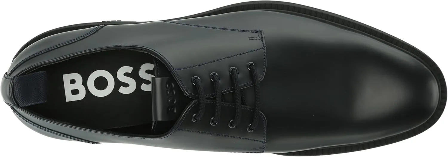 BOSS Men's Larry Brush Off Leather Derby Shoe Oxford