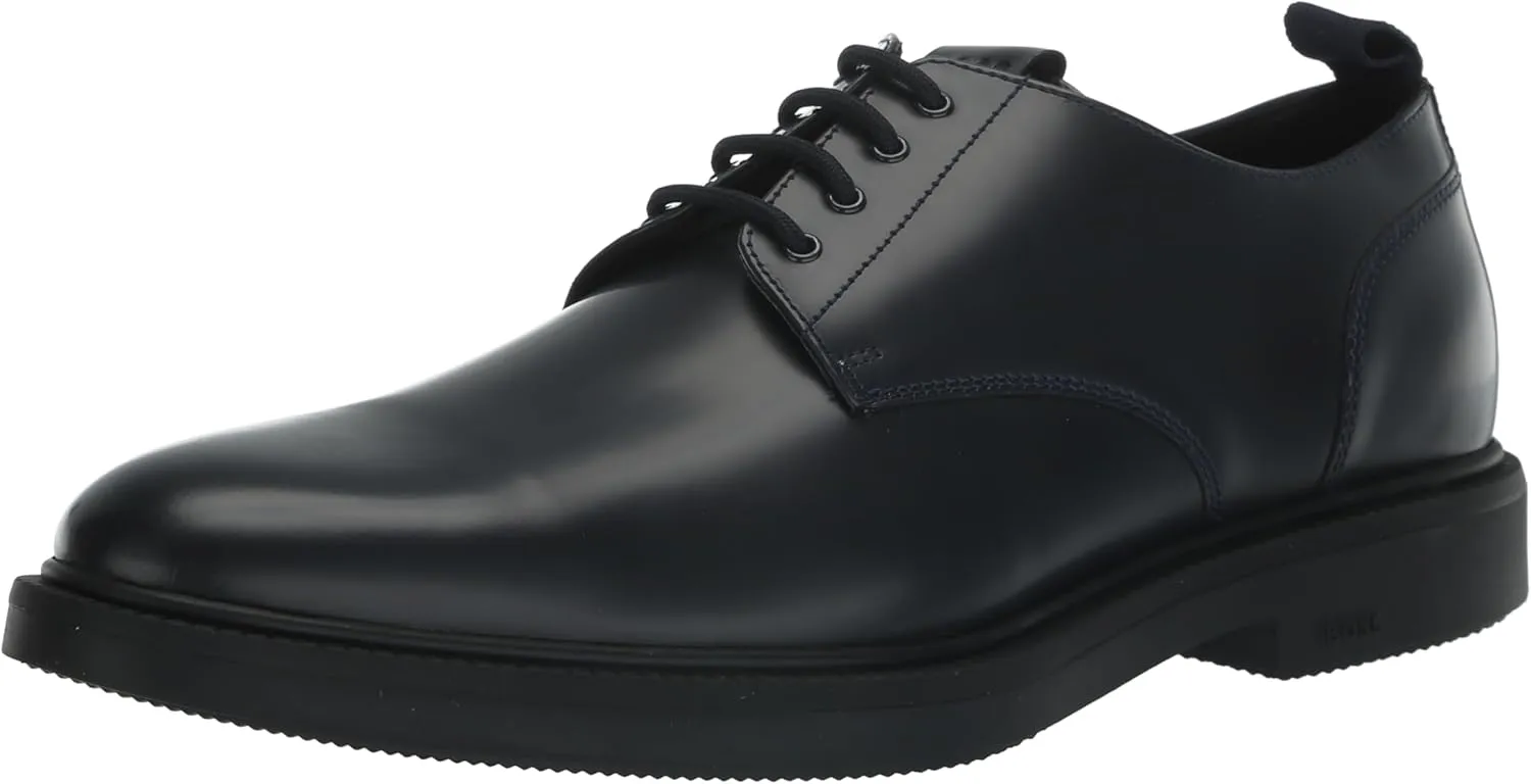 BOSS Men's Larry Brush Off Leather Derby Shoe Oxford