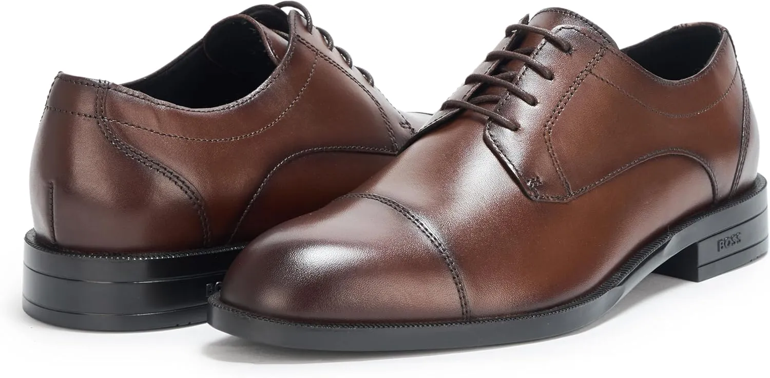 BOSS Men's Tayil Smooth Leather Derby Dress Shoe Oxford