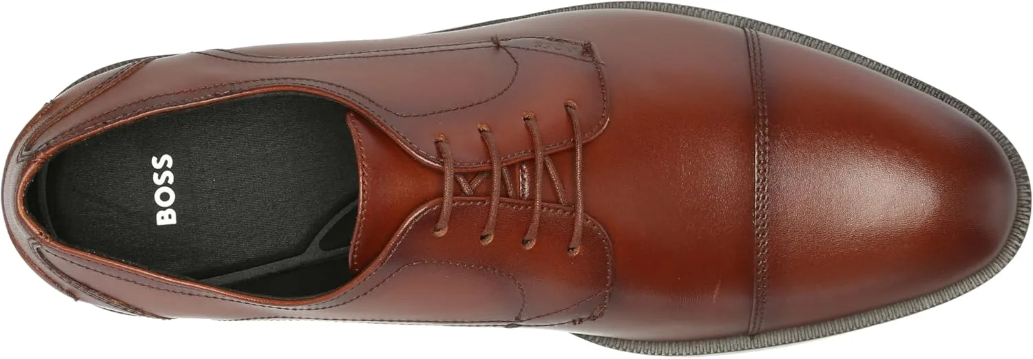 BOSS Men's Tayil Smooth Leather Derby Dress Shoe Oxford