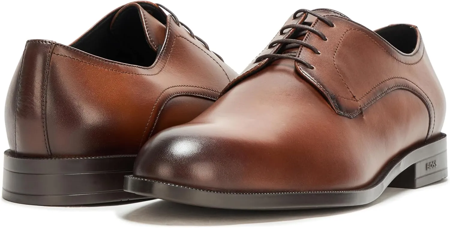 BOSS Men's Tayil Smooth Leather Derby Dress Shoe Oxford